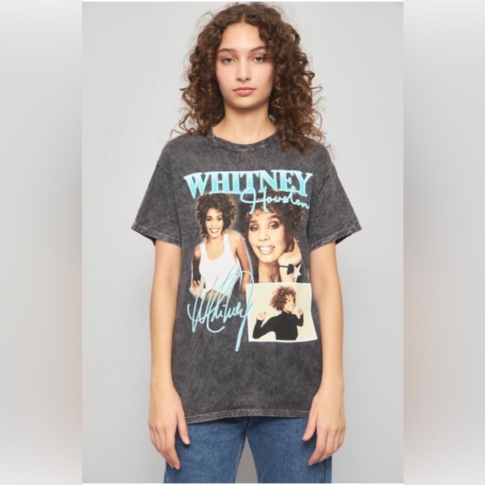 Whitney Huston | Acid Wash Graphic
